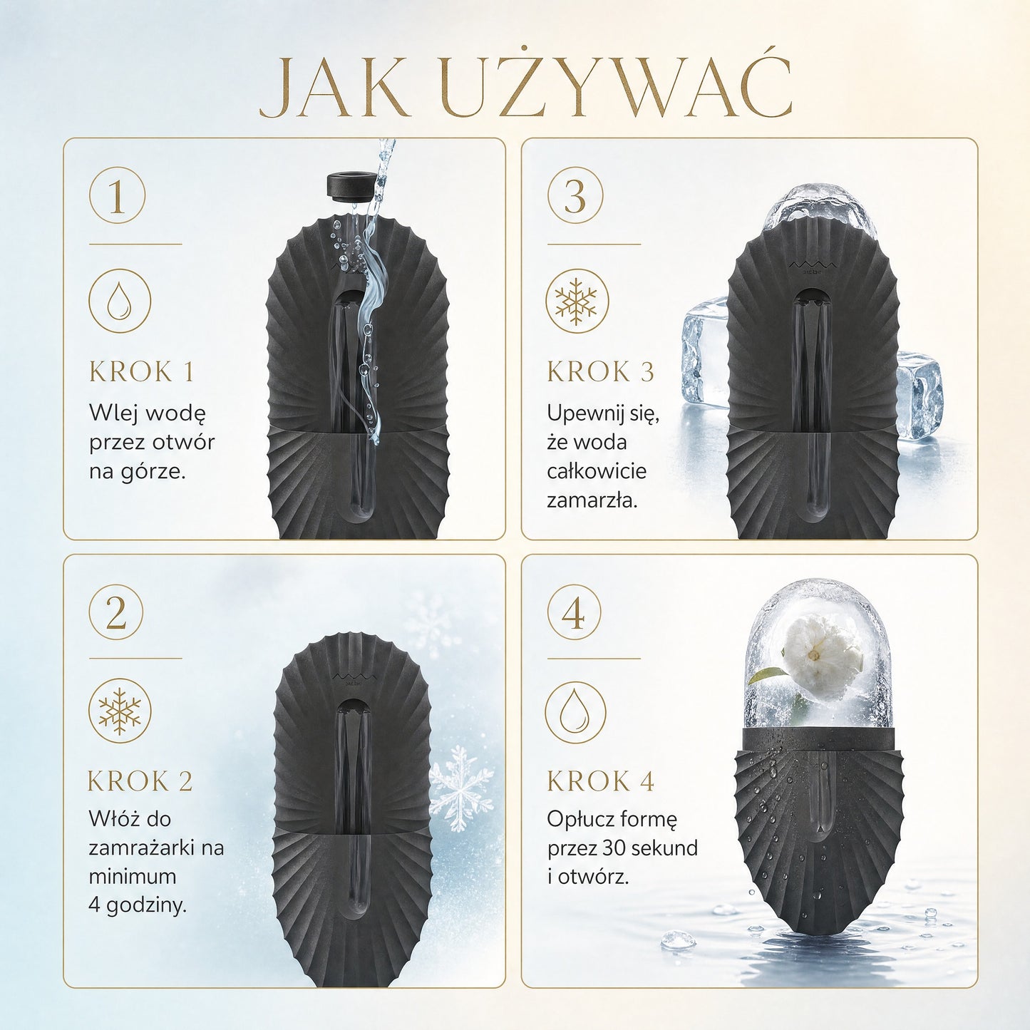 Lumeve Lodowy Roller do Twarzy